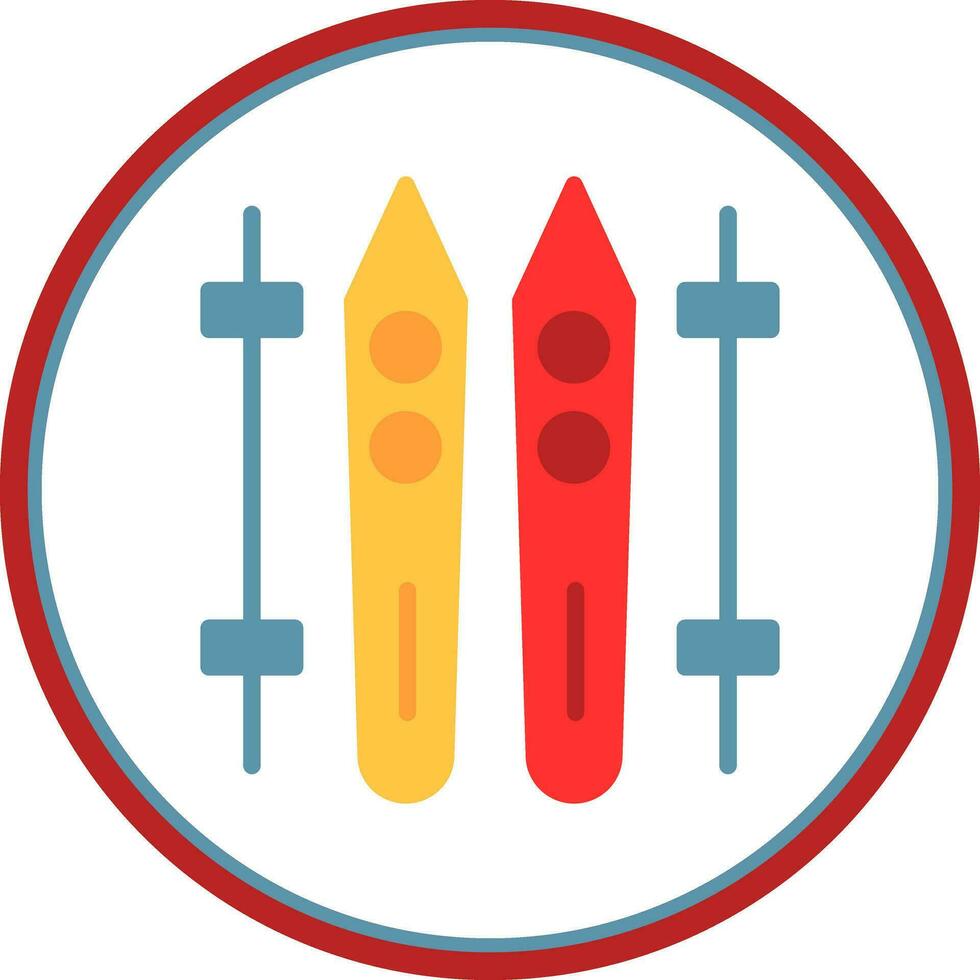 Ski Vector Icon Design