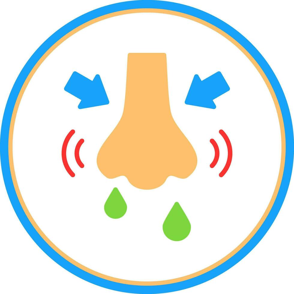 Rhinitis Vector Icon Design