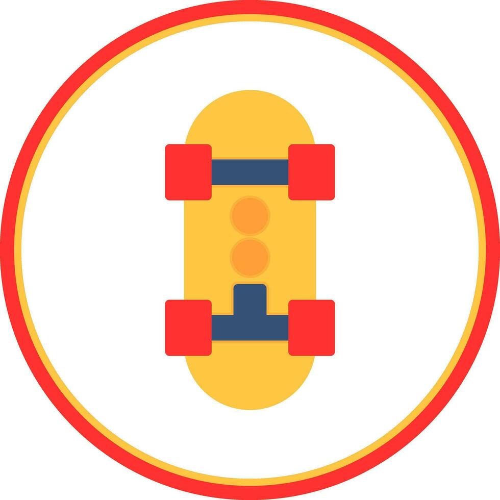 Skateboard Vector Icon Design