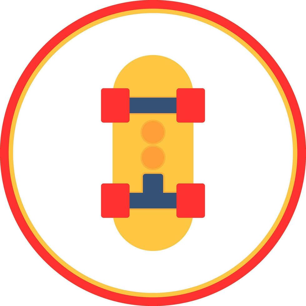 Skateboard Vector Icon Design