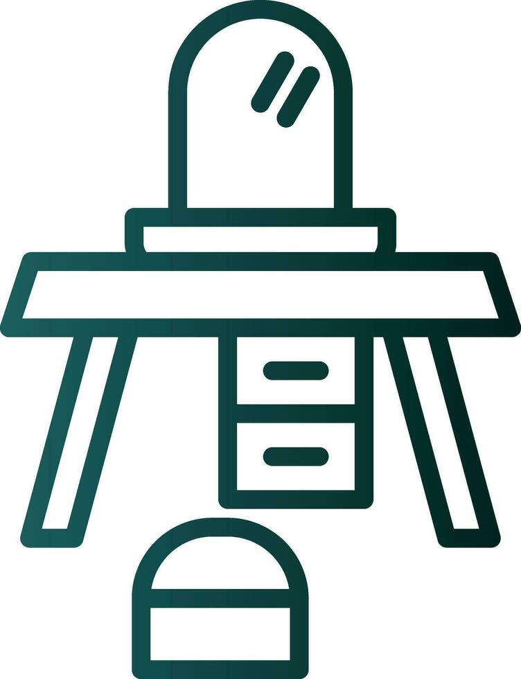 Dressing table Vector Icon Design