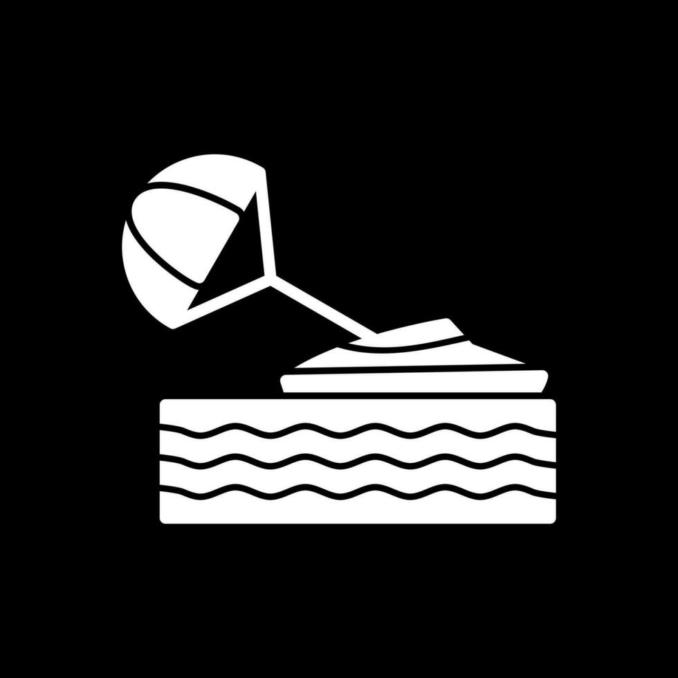 Parasailing Vector Icon Design