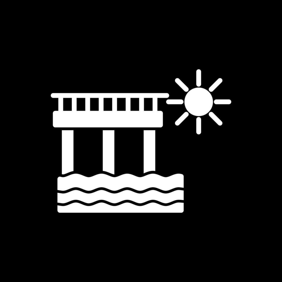 diseño de icono de vector de muelle