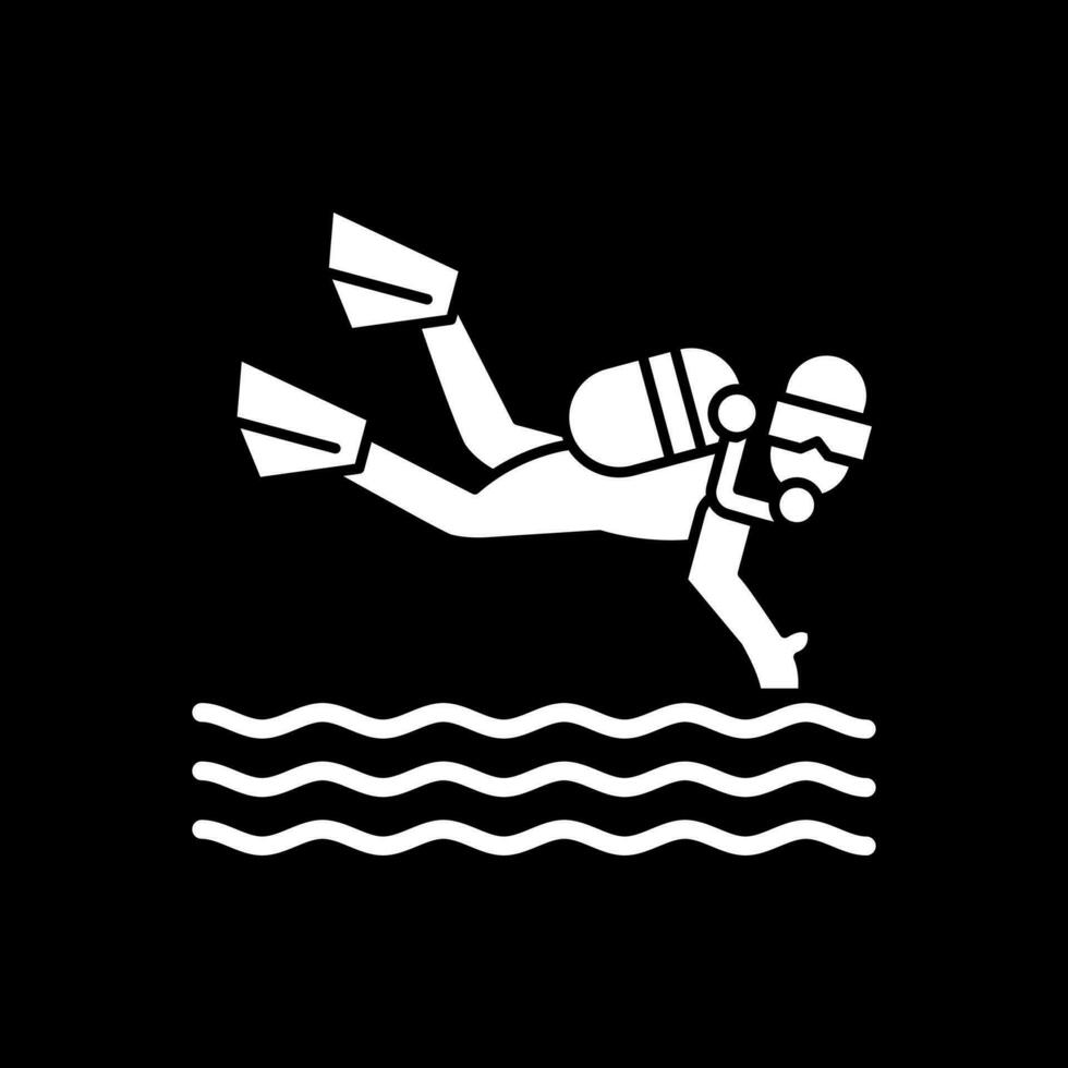 Scuba dive Vector Icon Design