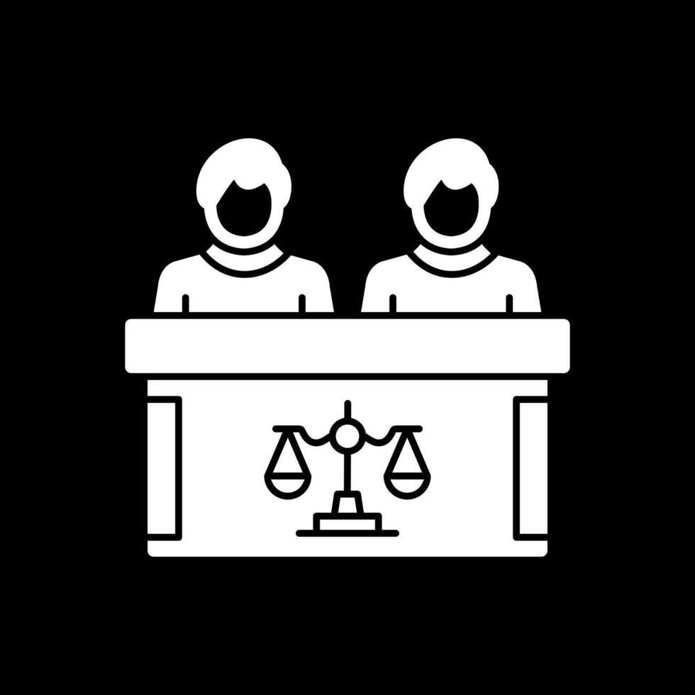 tribunal vector icono diseño