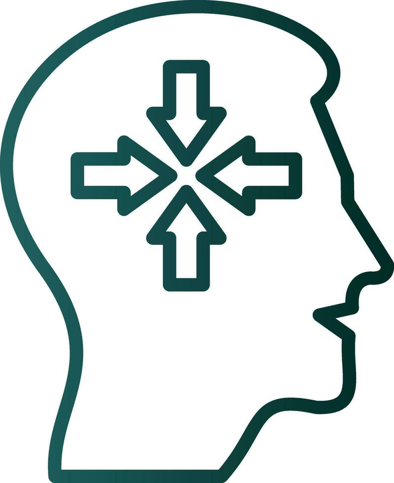 Decreased concentration Vector Icon Design