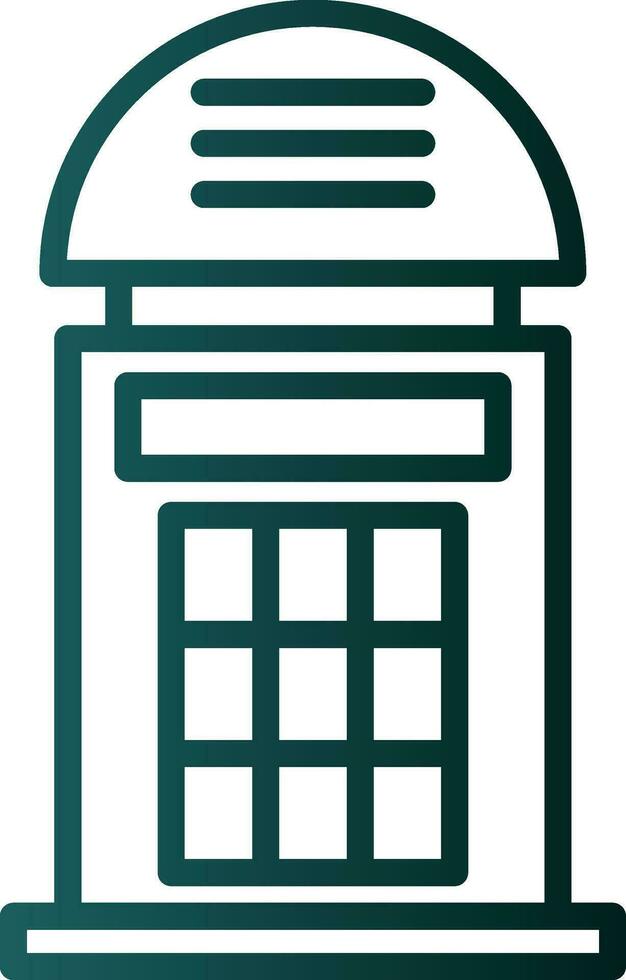 Phone booth Vector Icon Design