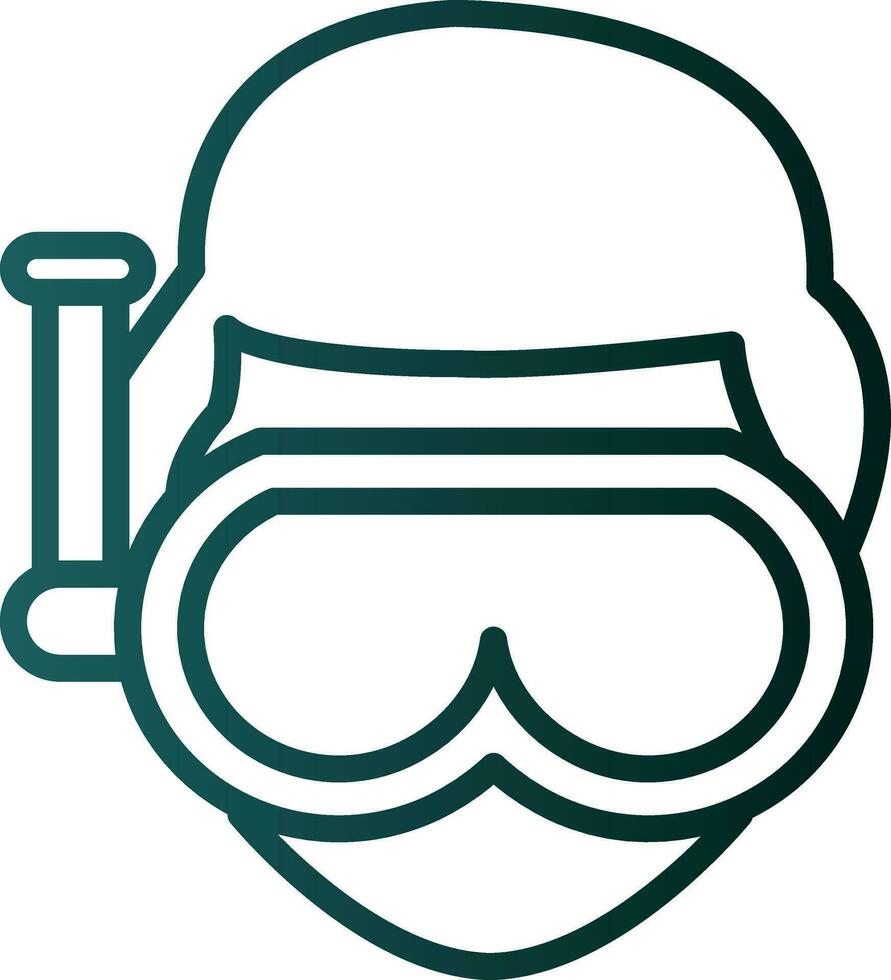 diseño de icono de vector de buceo