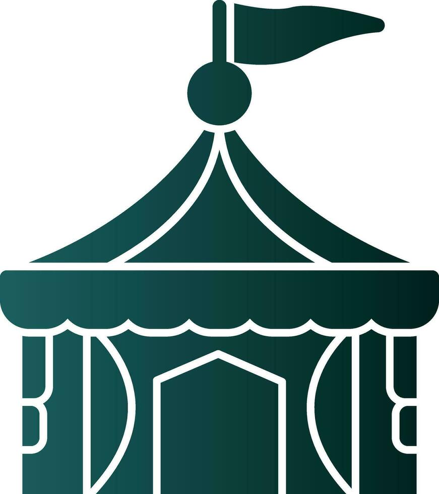 Circus tent Vector Icon Design