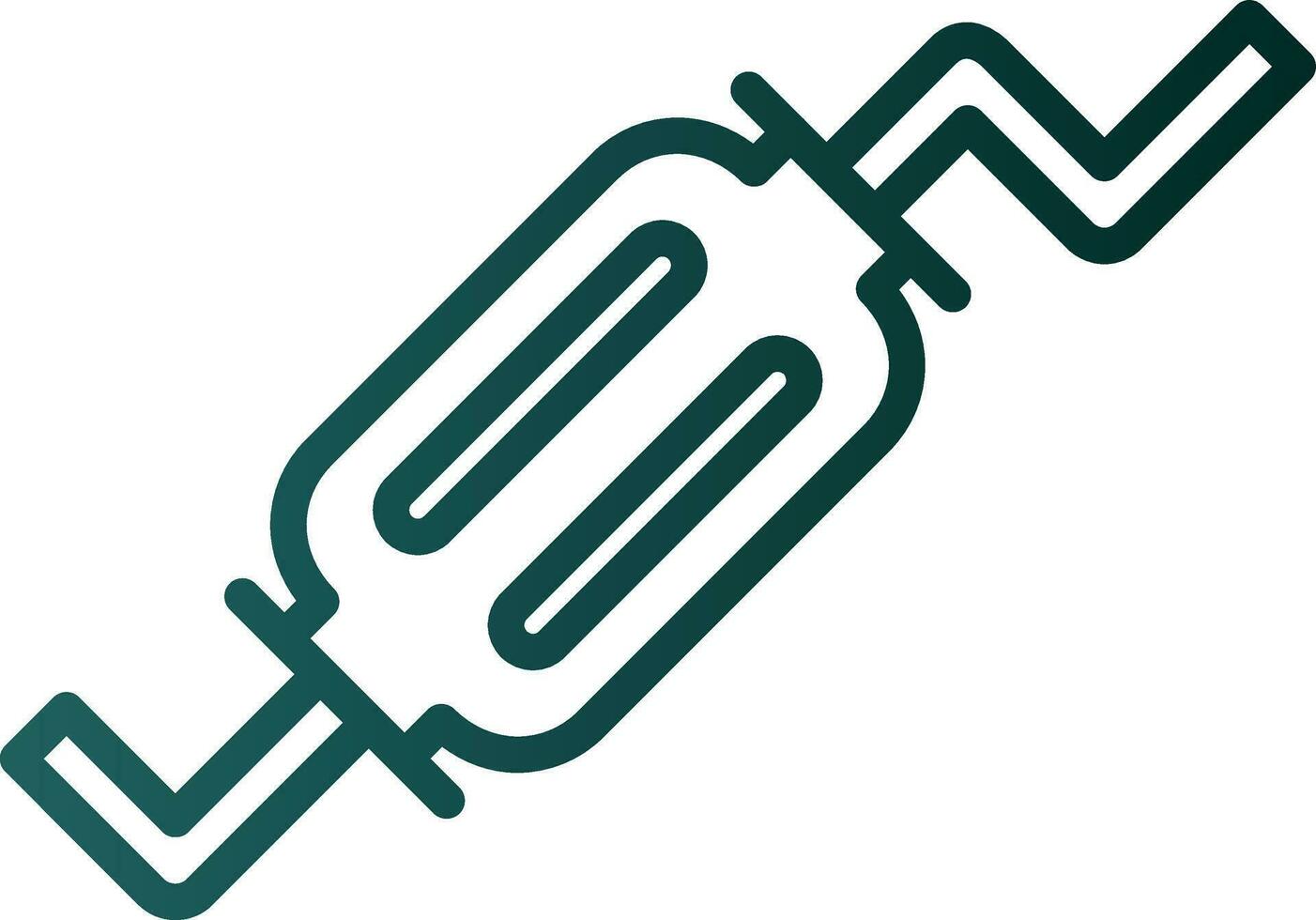 Exhaust pipe Vector Icon Design