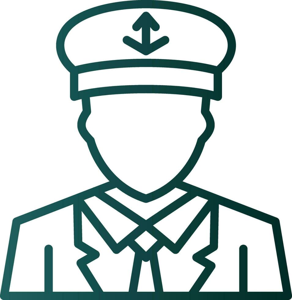 Captain Vector Icon Design