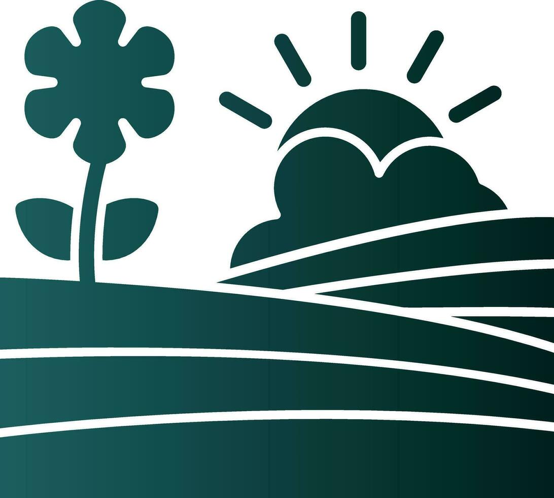 Field Vector Icon Design