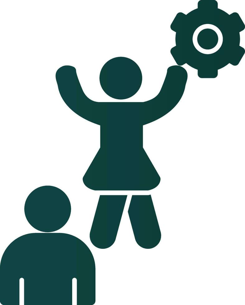 Cheerleader Vector Icon Design