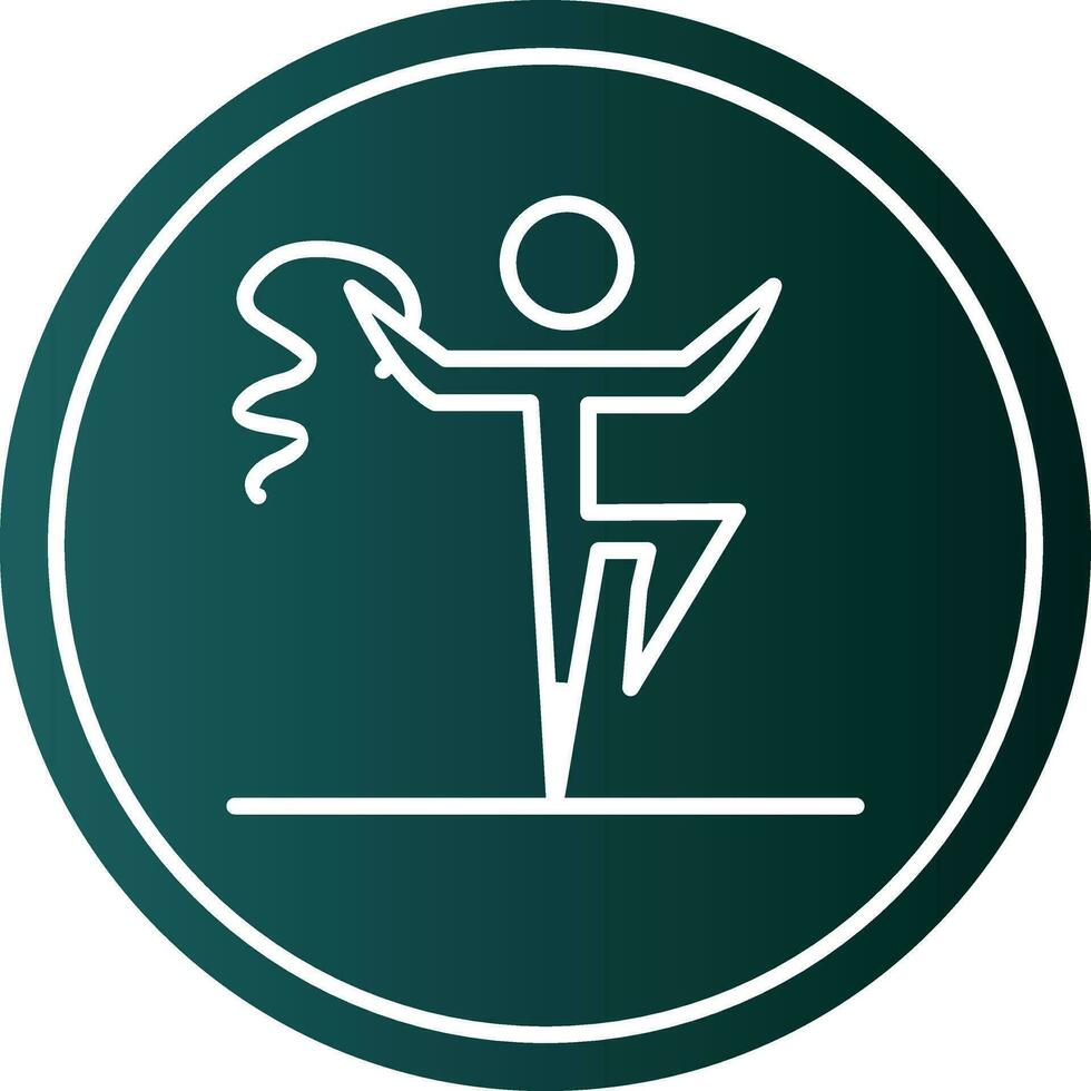 Rythmic gymnastics Vector Icon Design