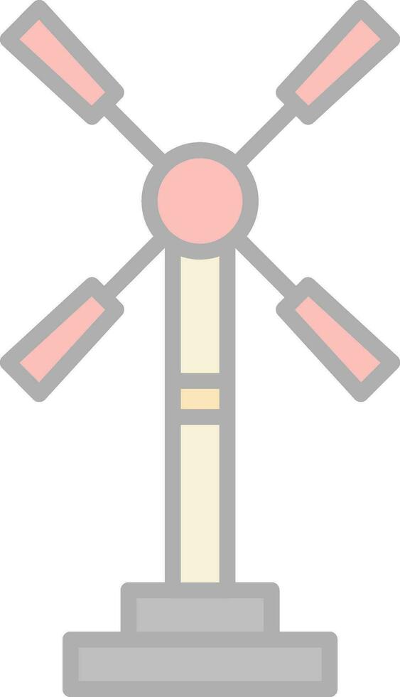 Windmill Vector Icon Design