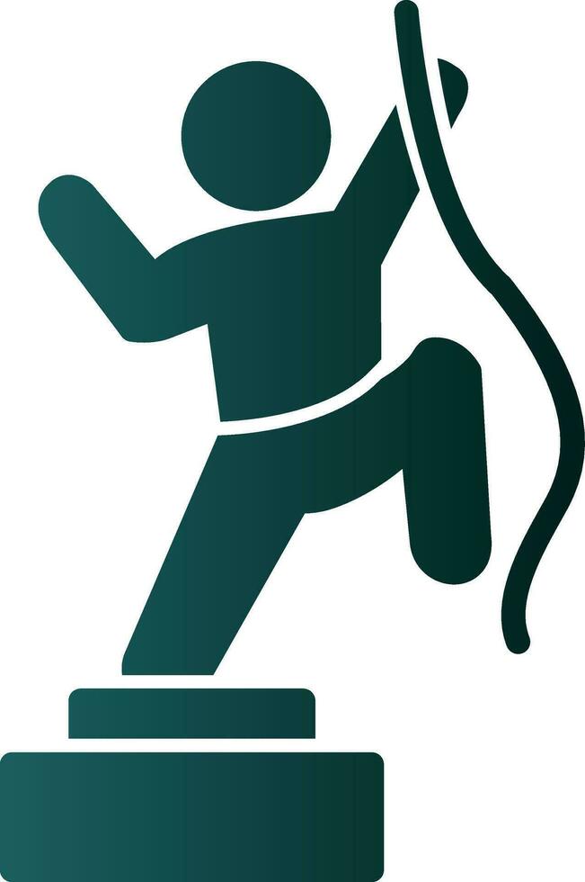 Climbing Vector Icon Design