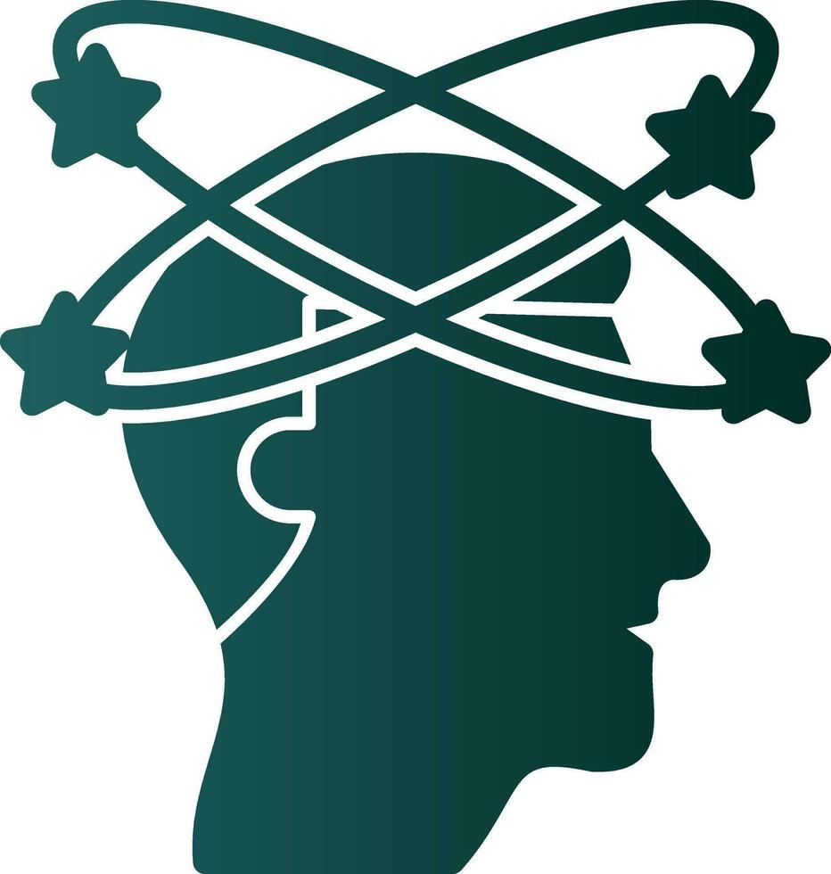 Dizziness Vector Icon Design