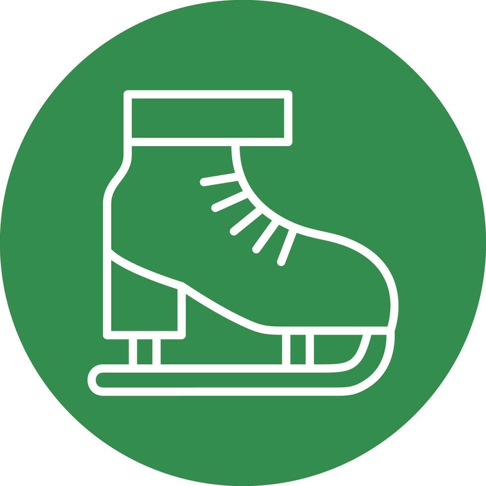 Ice skate Vector Icon Design