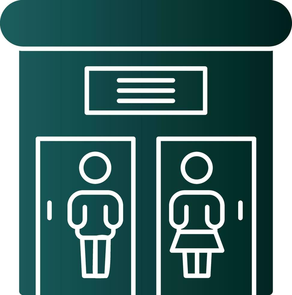 Public toilet Vector Icon Design