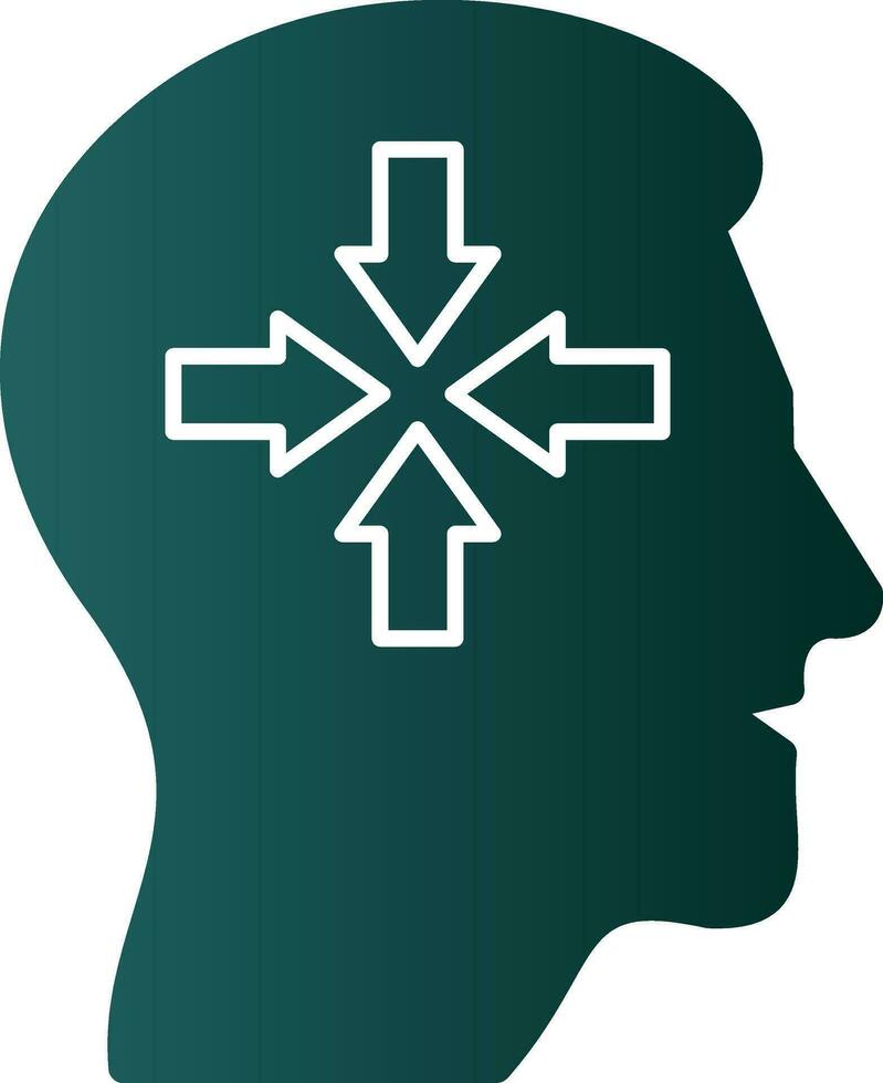 Decreased concentration Vector Icon Design