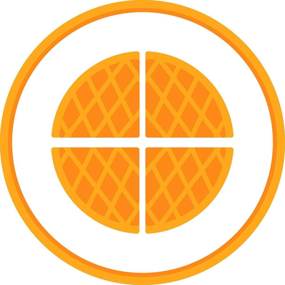 Waffle Vector Icon Design