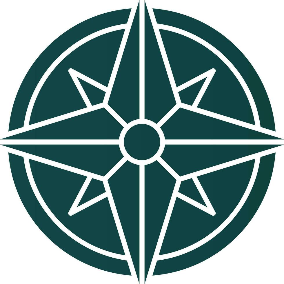 Wind rose Vector Icon Design