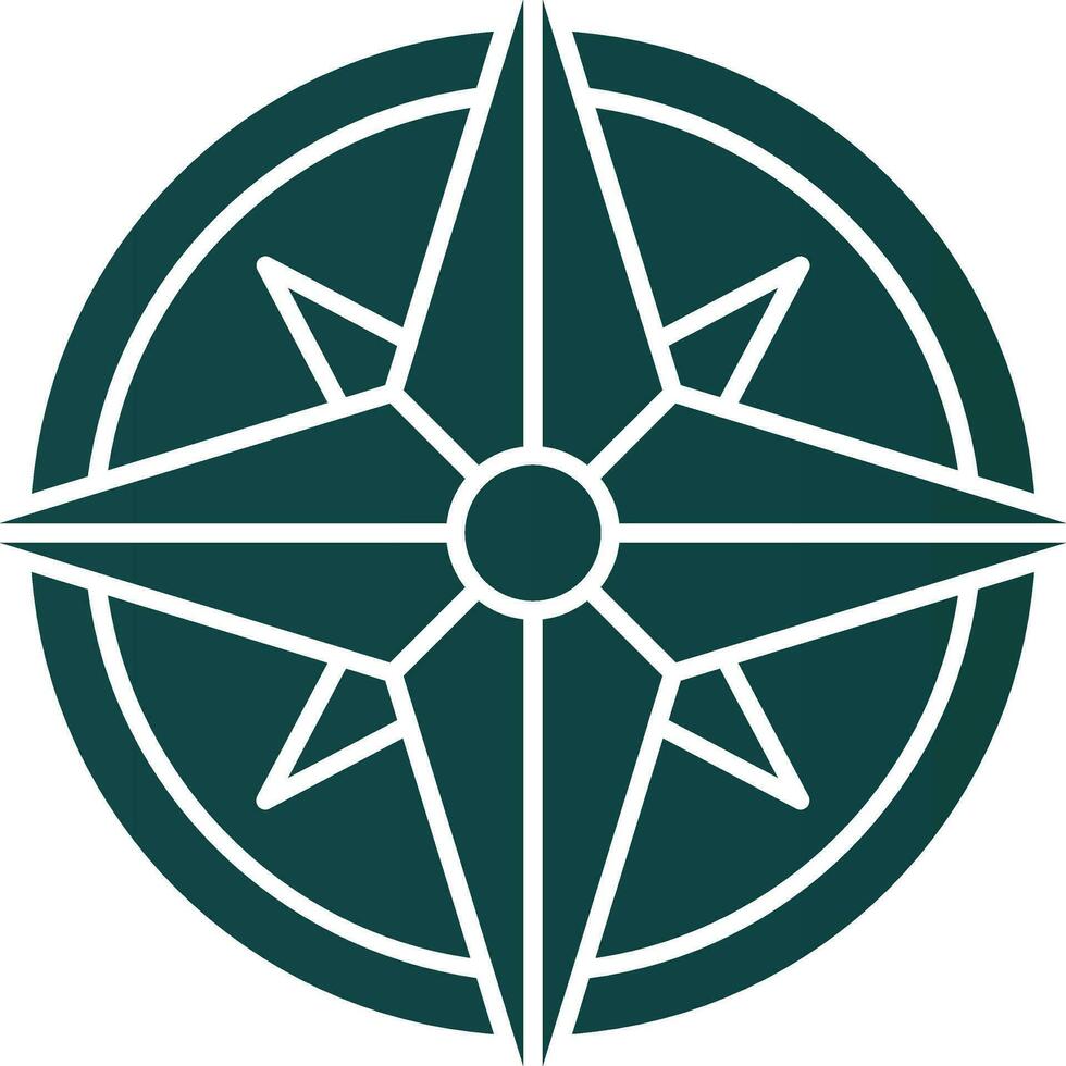 Wind rose Vector Icon Design