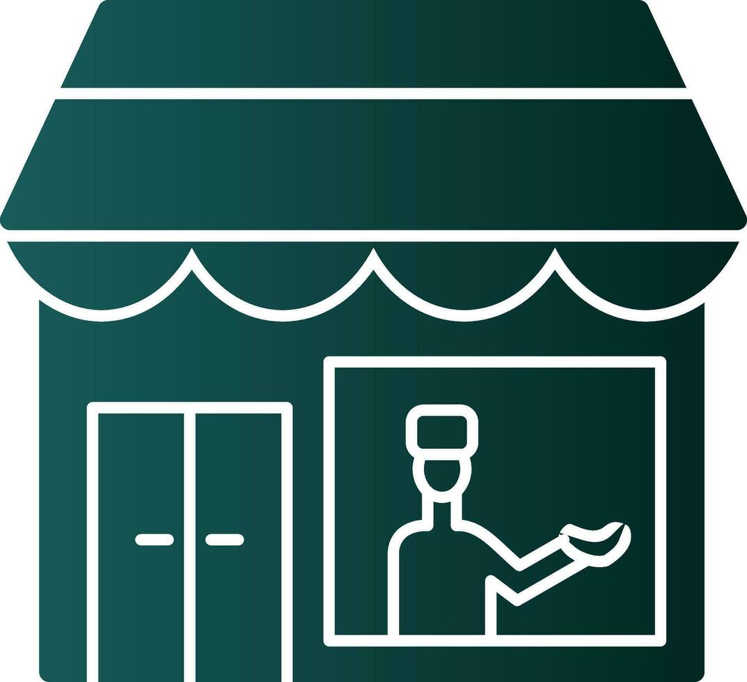 Shopkeeper Vector Icon Design