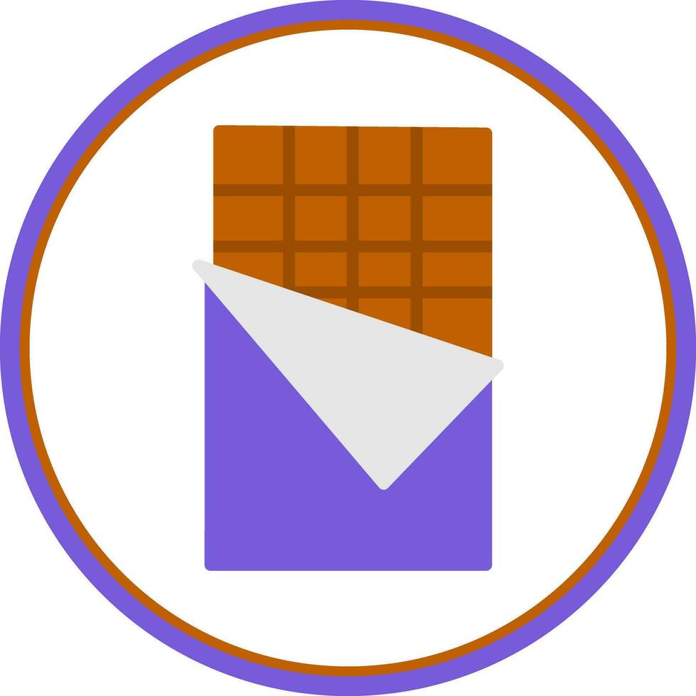 Chocolate bar Vector Icon Design