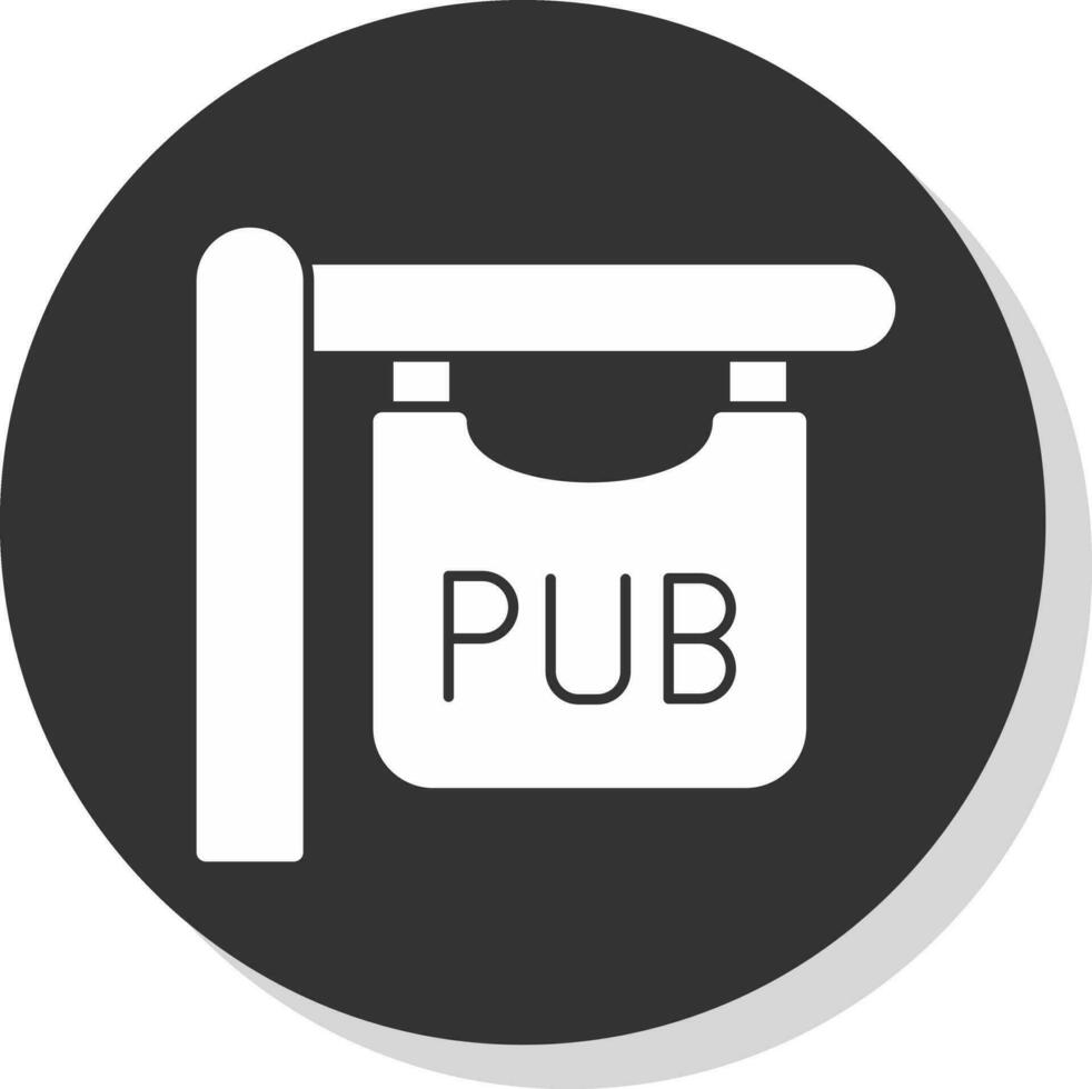 pub firmar vector icono diseño