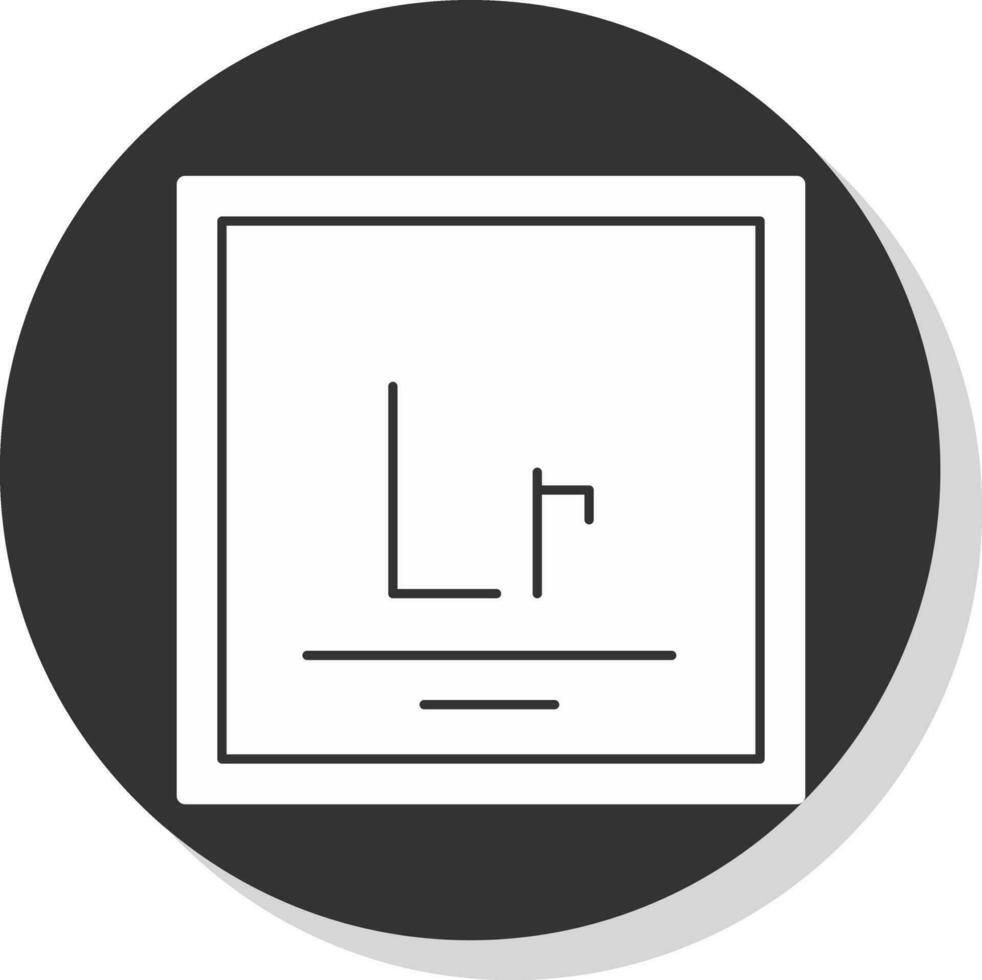 Lawrencium Vector Icon Design