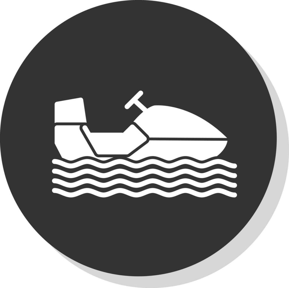 Snowmobile Vector Icon Design