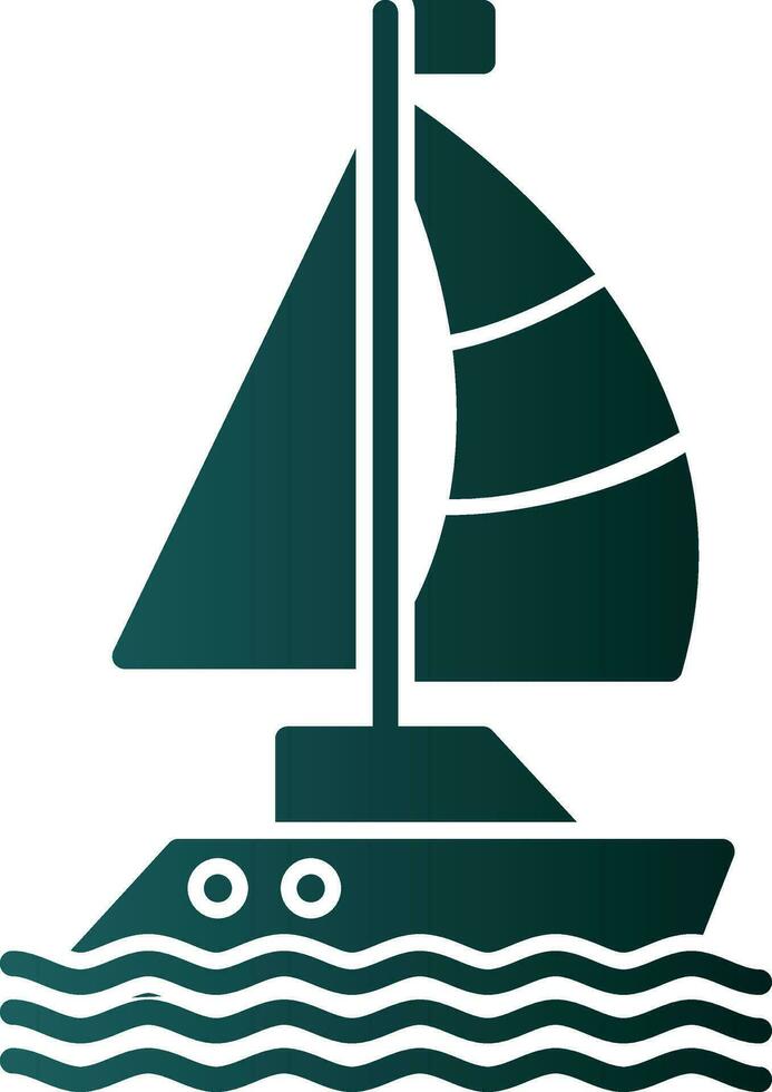 Sailboat Vector Icon Design