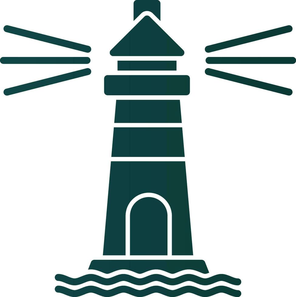 Lighthouse Vector Icon Design