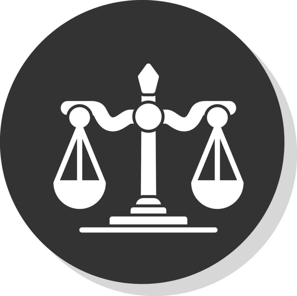 Justice scale Vector Icon Design