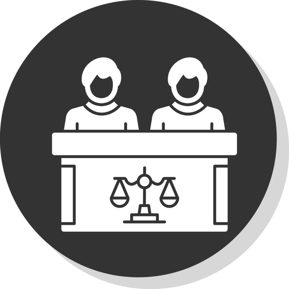 tribunal vector icono diseño