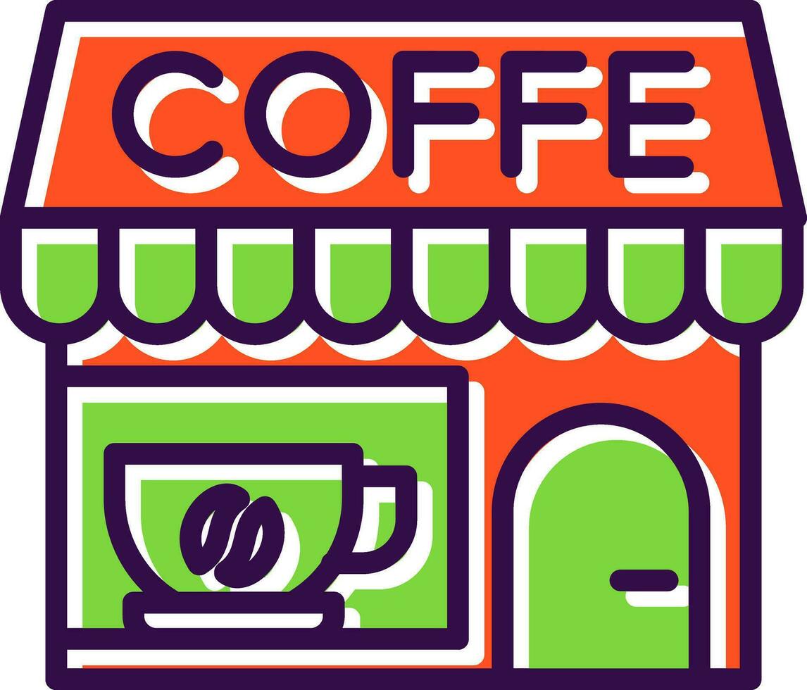 Coffee shop Vector Icon Design