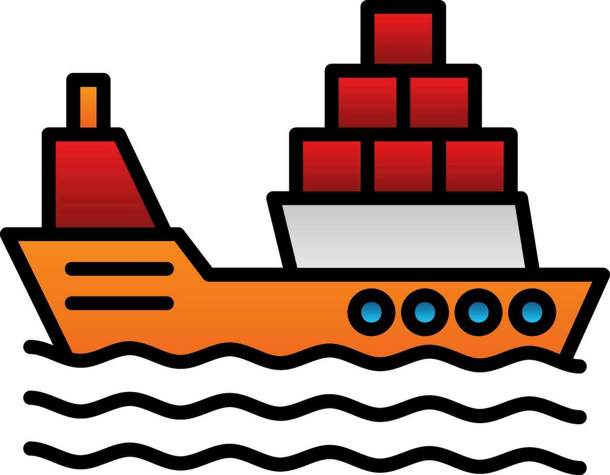 Ship Vector Icon Design