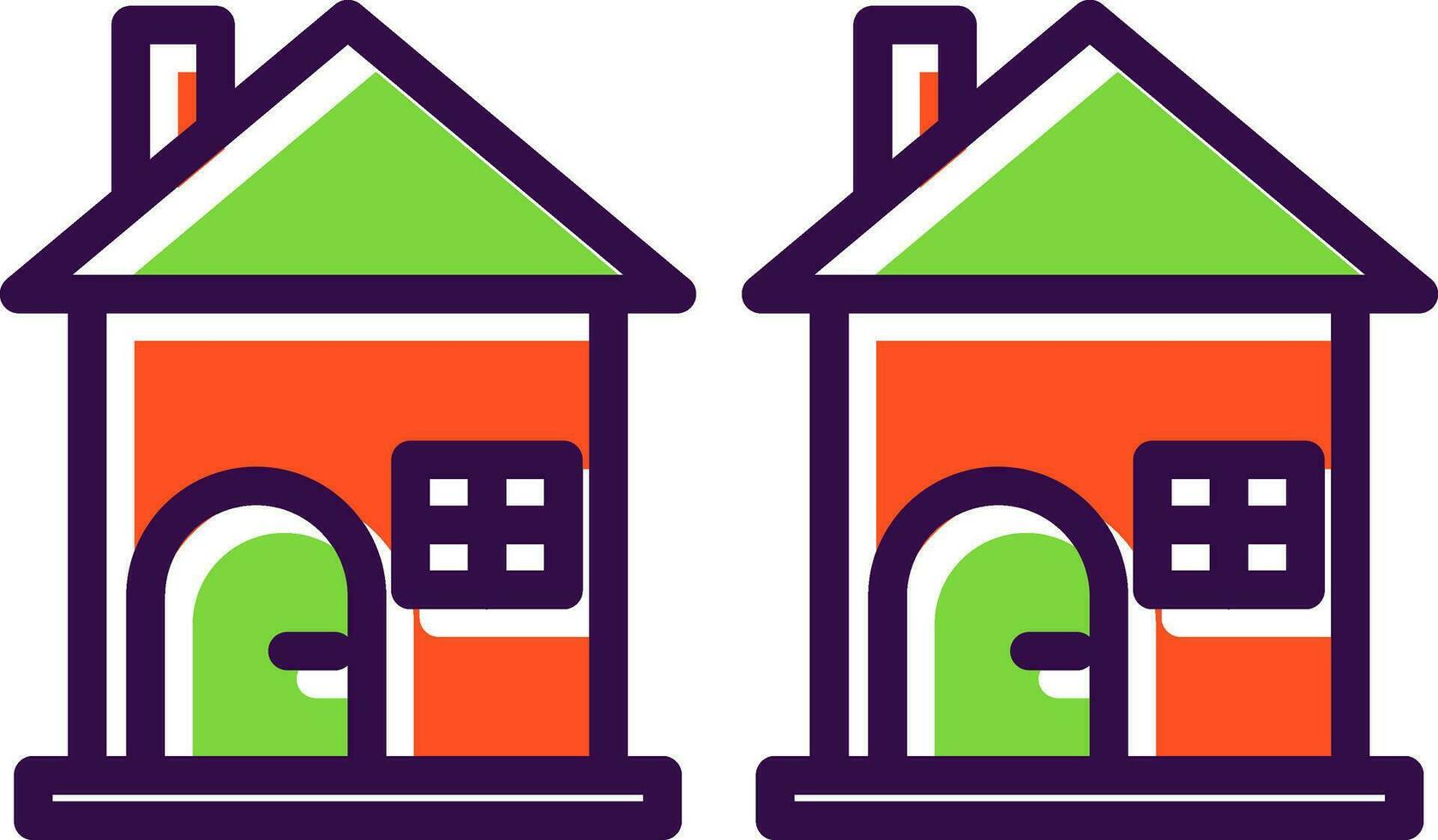 Houses Vector Icon Design