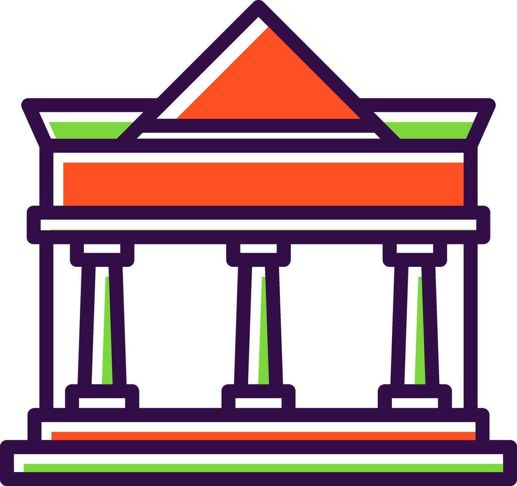 City hall Vector Icon Design