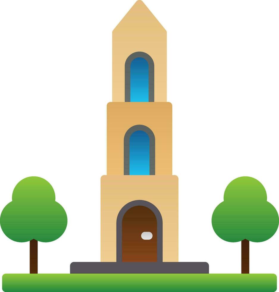 Dom tower Vector Icon Design