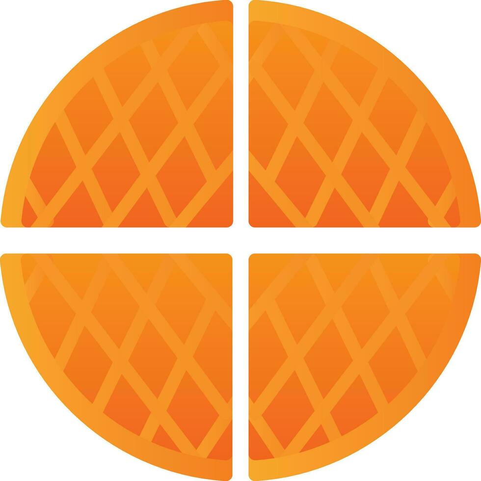 Waffle Vector Icon Design