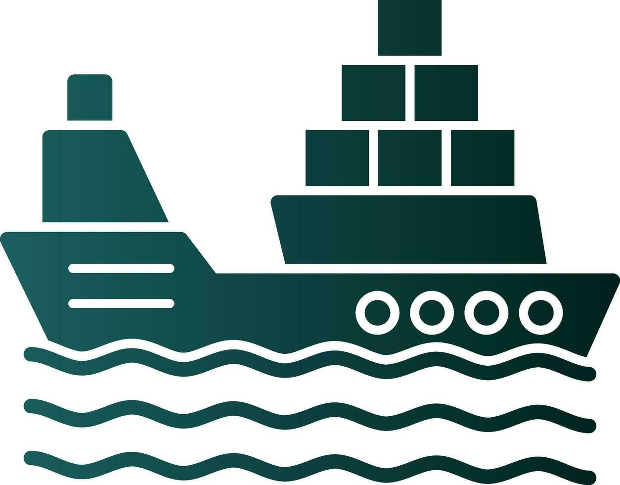 Ship Vector Icon Design