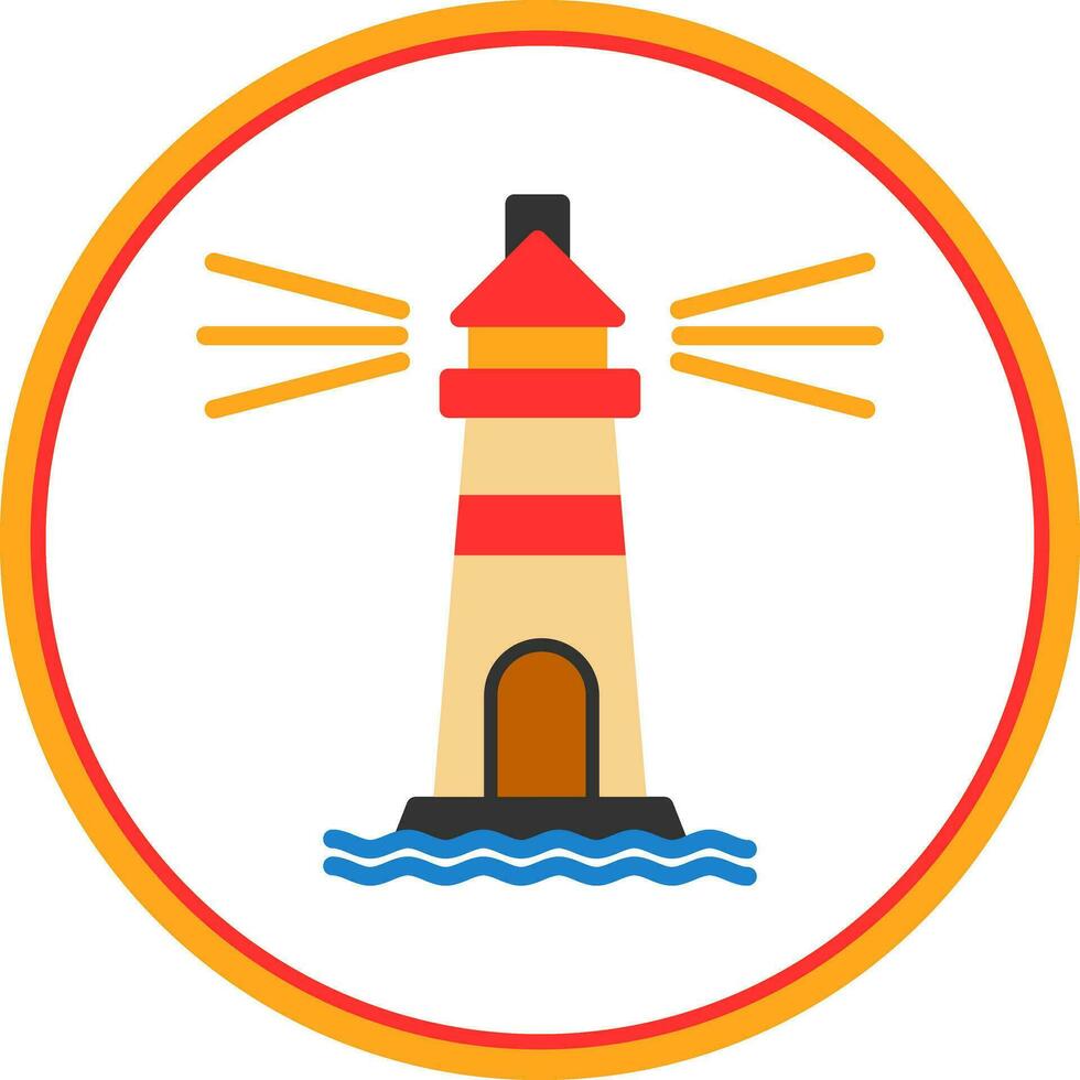 Lighthouse Vector Icon Design