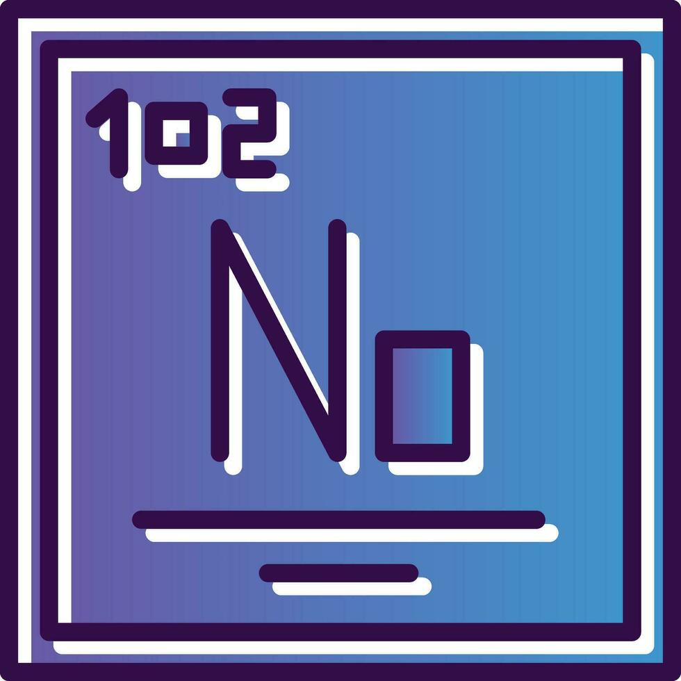 Nobelium Vector Icon Design
