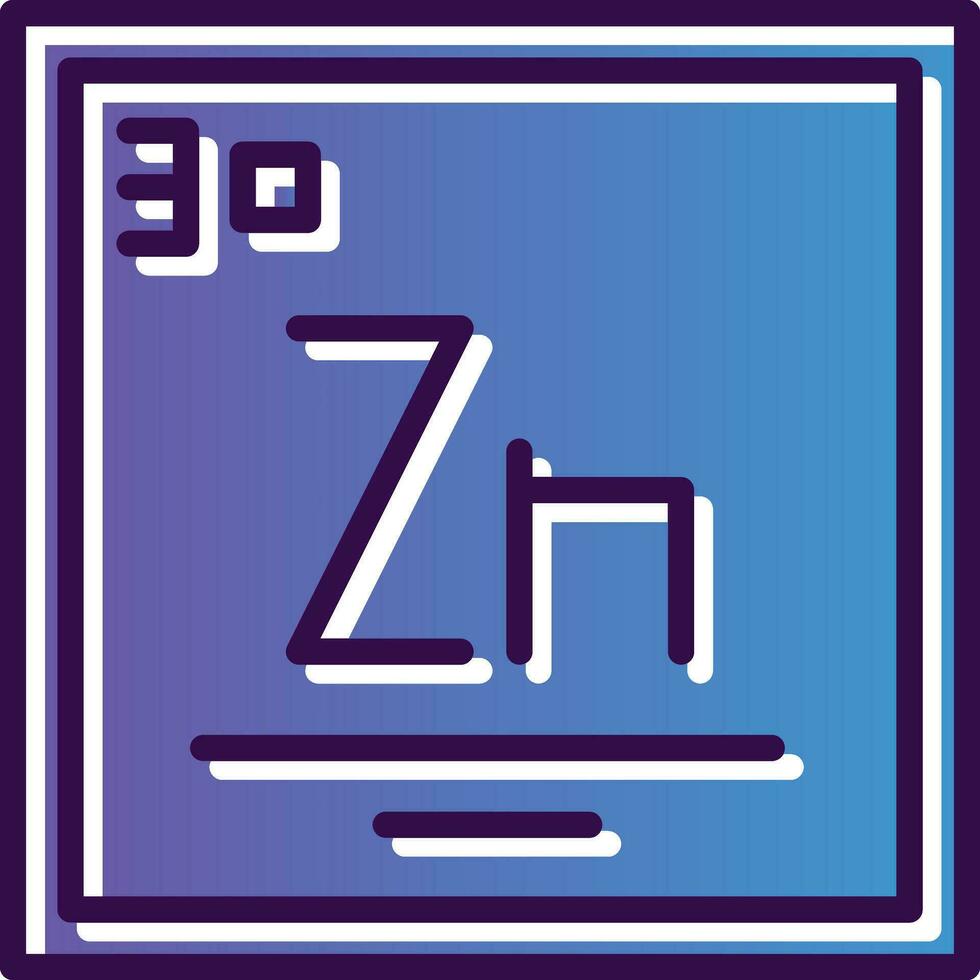 zinc vector icono diseño