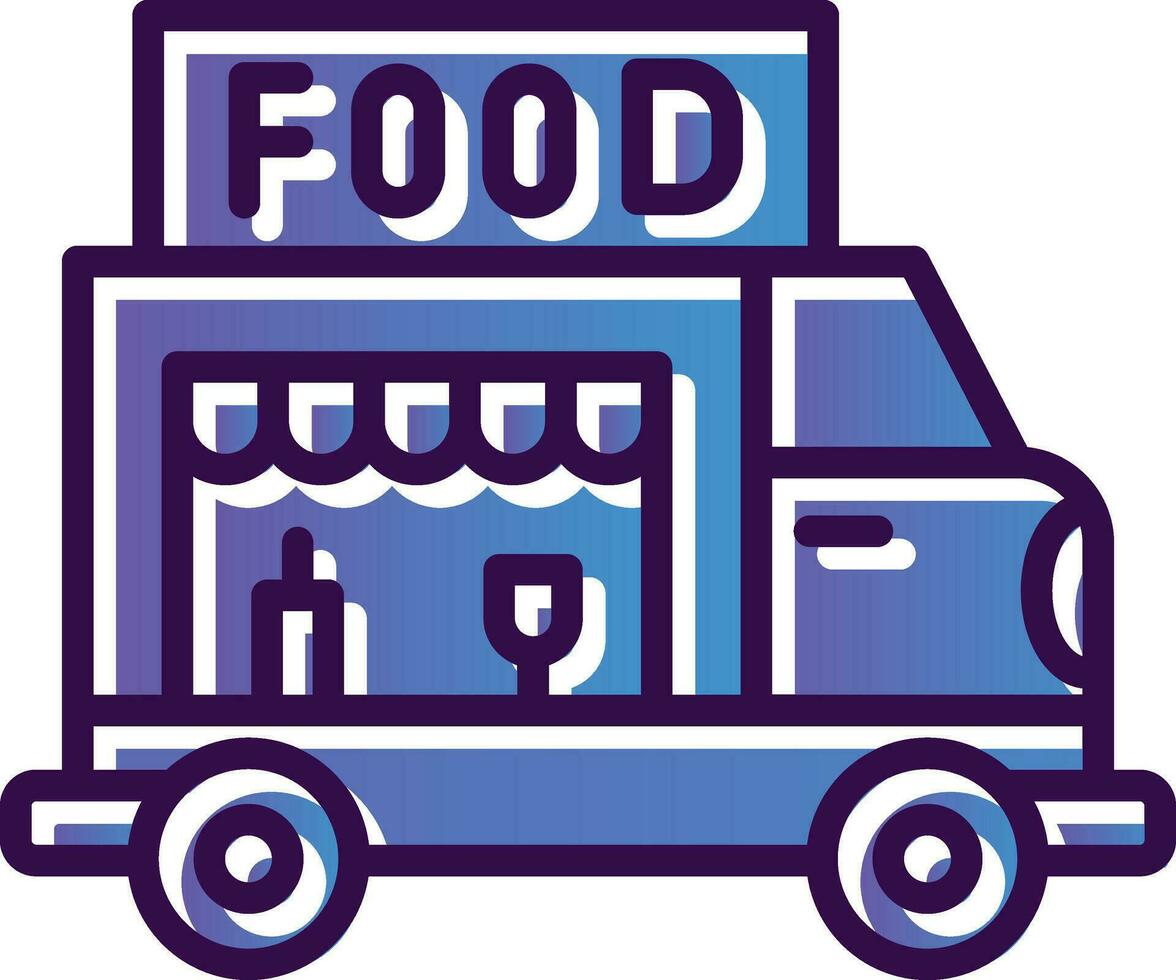 Food Truck Vector Icon Design