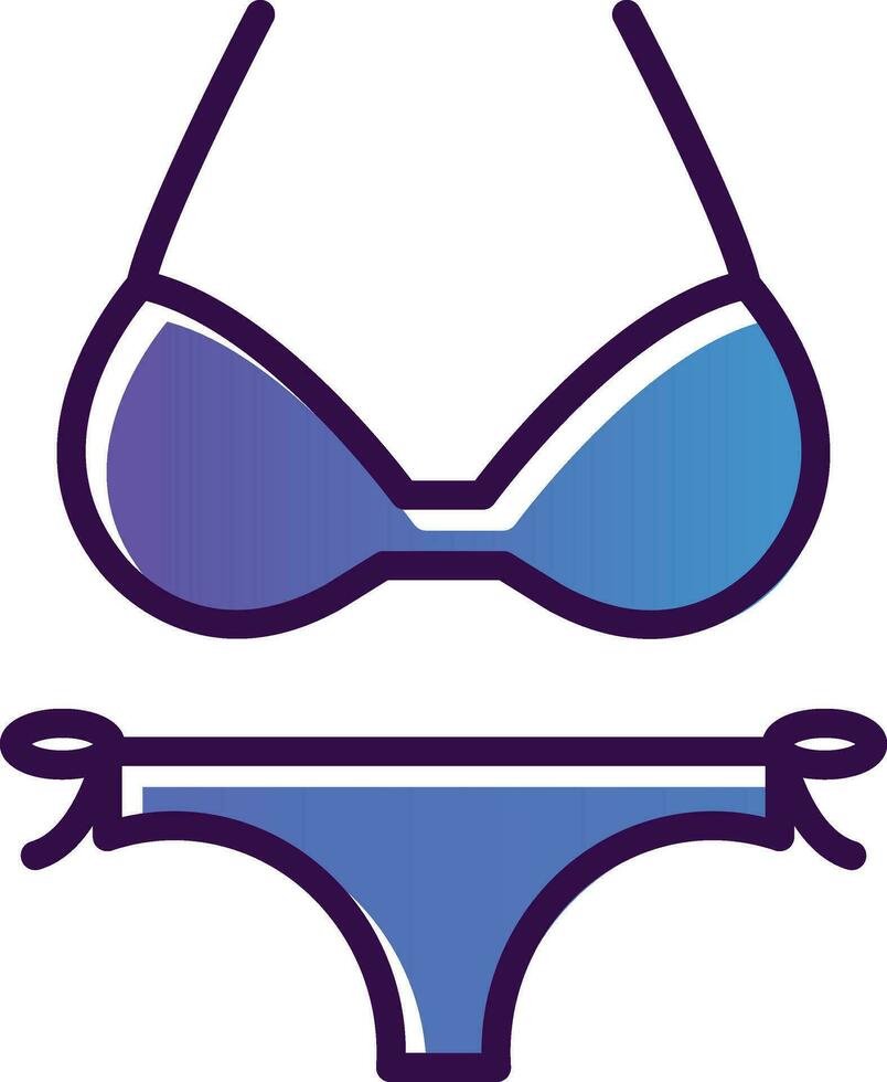 bikini vector icono diseño