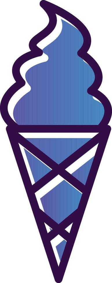 Ice cream cone Vector Icon Design