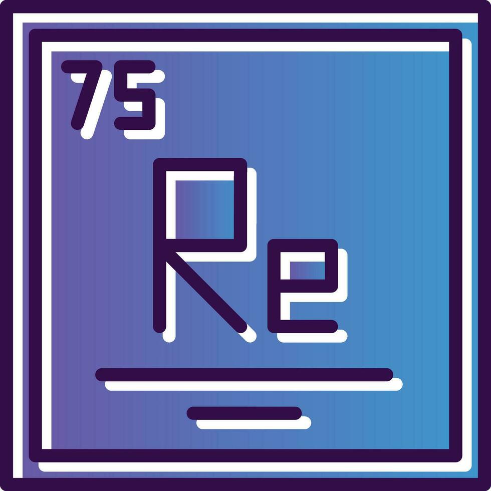 Rhenium Vector Icon Design